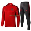 CR Flamengo Ensemble Sweat d'Entraînement Quarter-Zip 21-22 Rouge Pour Homme